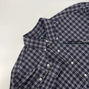Ralph Lauren Polo Moore Para Hombre Camisa Grande Azul Marino Botón a Cuadros Grande Azul Marino Poni - Imagen 1 de 9