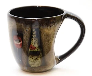 Porcelain Brown Drip Glaze Coffee Mug Tea Cup Design Shape - Picture 1 of 11