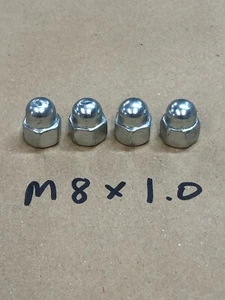 M8 X 1.0 (fine) Acorn Nut, Motorized Bicycle Cylinder Head Nut, OEM, 4 PCS - Picture 1 of 1