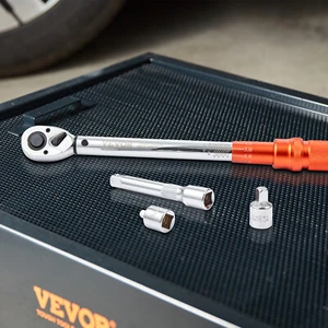 VEVOR Clé Dynamométrique Clé de Torsion 1/2" 14-204 N.m Réglable Auto Entrtien - Afbeelding 1 van 12
