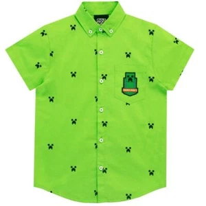 Totalmente Nueva Camisa Minecraft de Mangas Cortas para Niños Niños - Creeper Niños - Imagen 1 de 8