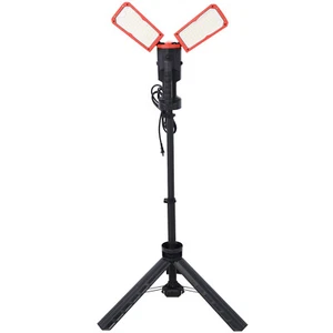 NEW-10000 Lumen 100 Watt Dual-Head LED Work Light with Telescoping Tripod,W - Picture 1 of 24
