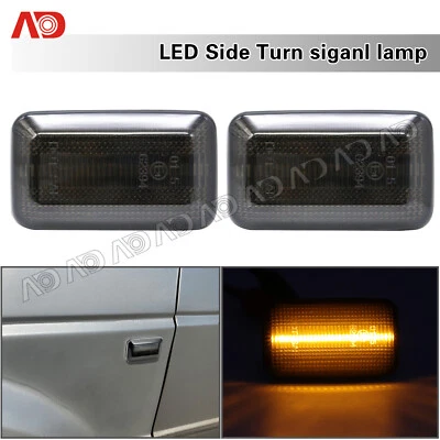 2X Luz de señalización lateral LED ahumada para Porsche 911 Carrera 924 944 959 Audi VW Golf Foto 1 de 4