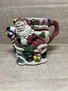 OMNIBUS FITZ & FLOYD TOYLAND TAZA DE SANTA REGALOS DE Navidad juguetes taza de café 1996 - Imagen 1 de 7