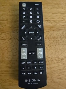 INSIGNIA TV replacement remote control NS-RC4NA-16 - Picture 1 of 3