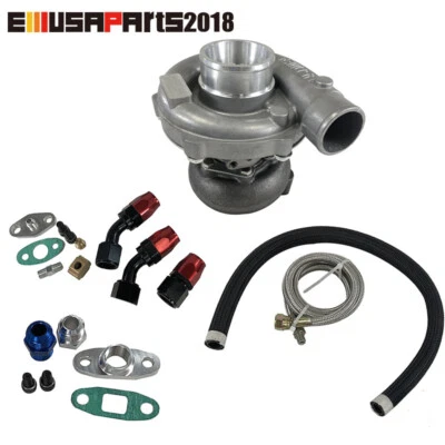 0.50A/R T3 0.63 A/R T3/T4 Turbo Charger Hybrid Civic Cobalt GT V6 V8 w/Oil line - Image 1 of 4
