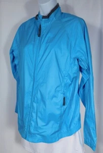 Giacca a vento LANDS END bambina blu turchese full zip taglia M 10-12 - Foto 1 di 6