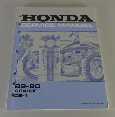 Manual De Taller Honda CB-1 (CB 400 F) Fecha 08/1989 - Imagen 1 de 3