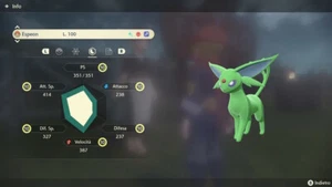 ESPEON ALFA SHINY 6IV FULLY TRAINED + ALL MOVES - LEGGENDE POKEMON: ARCEUS - Picture 1 of 3