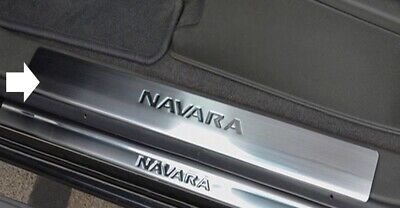 Fit For Nissan D40 Navara Inner Chrome Door Sill Scratch Guard 4Door S.Steel • 35.13€