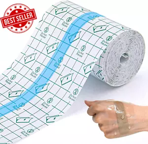 Waterproof Transparent Bandage, 7Cm X 10M Disposable Film Wound Dressing Cuttabl - Picture 1 of 12