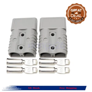 Battery Quick Connect Disconnect Plug 175A 600V Winch Trailer Boat Connector 2pc - Picture 1 of 6
