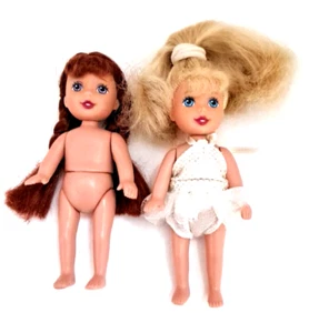 Kid Kore 4,5" Ballerina Puppe mit Kleidung & rothaariger nackter Puppe 2003 Menge 2 - Bild 1 von 8