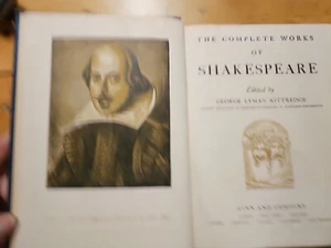 Antique Book The Complete Works of Shakespeare 1936 Kittredge Ginn & Company - Picture 1 of 7