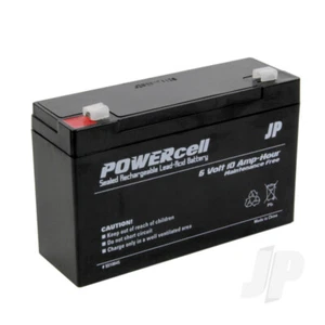 JP 6V 10Ah Powercell Gel Battery for RC Model Boat - Picture 1 of 1