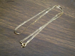 14K Yellow Gold Ladies Link Necklace 3.3 grams 16 Inch Length - Picture 1 of 3