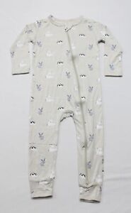 Kyte Baby Toddler's Dual Zippered Breathable Footie JJ4 Bunny/Beige Size 3T