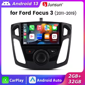 For Ford Focus 2011-2018 Android 13 CarPlay Car Radio Stereo GPS Navi 2+32GB USB - Foto 1 di 13