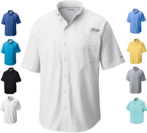 Columbia Men's PFG Tamiami II Short Sleeve Fishing Shirt Ripstop UPF 40 NWT - Picture 1 of 32