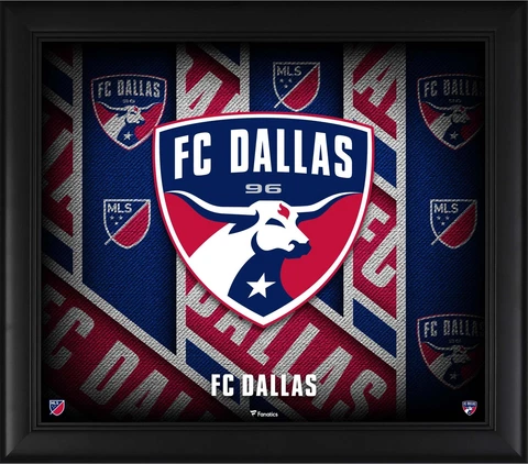 FC Dallas Framed 15" x 17" Team Threads Collage Cover