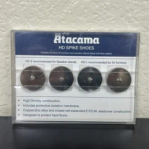 Atacama HD Floor Spike Shoes (Nikel Silver) Set of 4 - New Old Stock - Picture 1 of 2