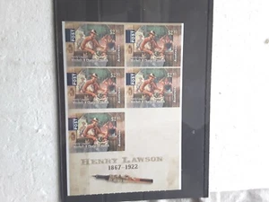 Henry Lawson Australien 14,75 $ Briefmarkenheftchen - Bild 1 von 2
