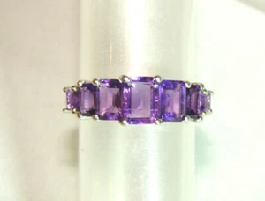 Amethyst Ring 2,06 ct Gr 56,5 Sterlingsilber Juwelierpunze gepunzt 925 - Picture 1 of 11