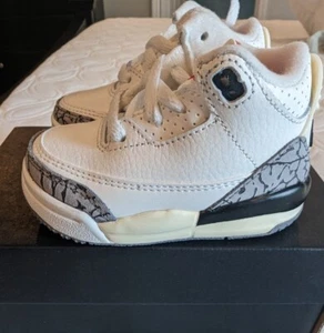 Air Jordan 3 Retro (TD) White Cement Reimagined Size 3C DM0968-100 - Picture 1 of 7