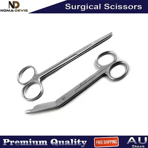 Medical Scissors Stitch Dissection Suturing Surgical Veterinary Shears Set OF 2 - Imagen 1 de 4