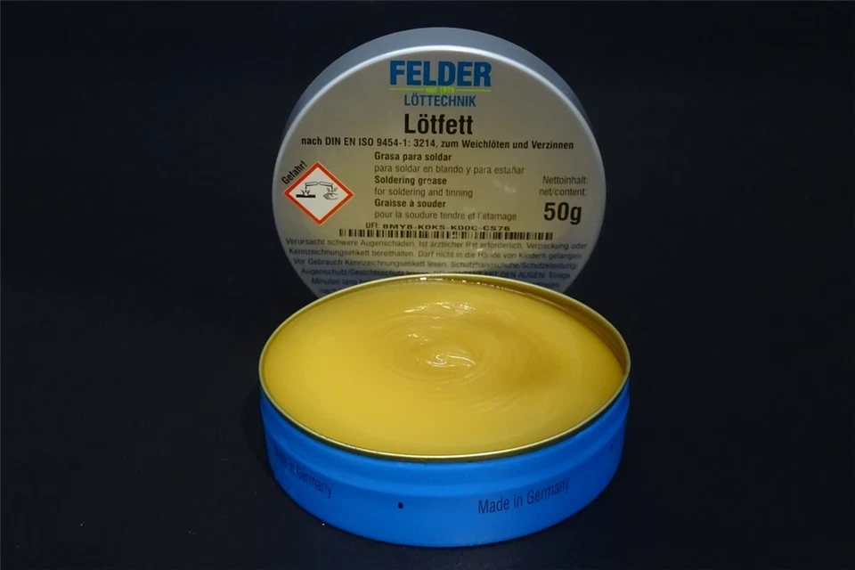 50 Gramm Lötfett Flussmittel Lötflussmittel Fett Lötmittel Lötpaste Weichlöten - Bild 1 von 1