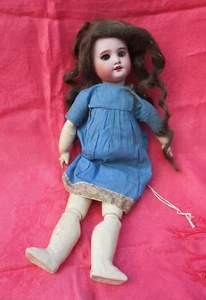 ANTIQUE FRENCH DOLL SFBJ 60 BISQUE HEAD COMPOSITION JOINTED BODY N° 4 C. 1910's - Picture 1 of 15