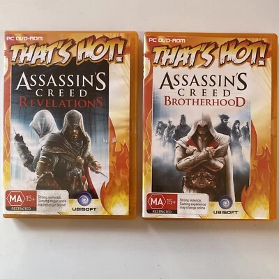 Assassins Creed Brotherhood + Revelations (2011) PC CD ROM Computer Video Game - Image 1 of 4