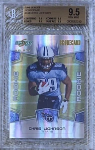 2008 SELEZIONA SCORECARD /100 CHRIS JOHNSON RC BGS 9.5 POP 1 VERA GEMMA - Foto 1 di 2