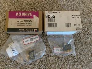 "Lot of 2" Reliance Electric 9C55 Auto/Manual Selector Switch - New, Sealed Bag - Picture 1 of 3