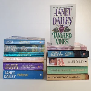 12 x Janet Dailey Books Women's Fiction Love Tangled Vines Vintage PB Bundle Lot - Picture 1 of 21
