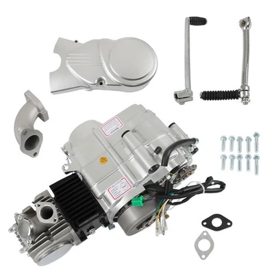 Fit For Honda CRF50F 4 Stroke 125cc Motorcycle Engine Single Cylinder Silver - Imagem 1 de 4
