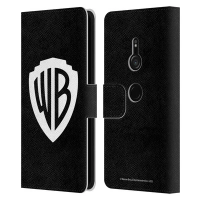 OFFICIAL WARNER BROS. SHIELD LOGO LEATHER BOOK WALLET CASE FOR SONY PHONES 1 - Image 1 of 4