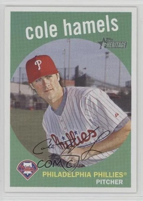 2008 Topps Heritage Cole Hamels #75 - Image 1 of 2