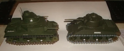 SOLIDO.  LOT OF 2. M3 & M4A3.  NO. 253, ?  .  1/50 Size '' ALABAMA '' & BIGORR ? - Image 1 of 4