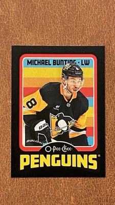 2024-25 O-Pee-Chee Michael Bunting #367 Retro Black Border /100 - Penguins - Image 1 of 3