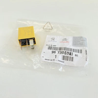 Peugeot Citroen PSA Omron 12v Yellow Electrical Glow Relay Genuine 9673062180 - Image 1 of 3