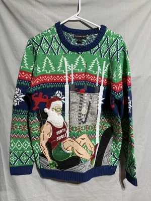 Suéter Papá Noel North Swole Divertido Feo Navidad Blizzard Bay S Pequeño Foto 1 de 4