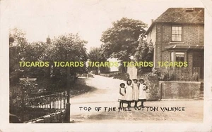 1908 SUTTON VALENCE Top of the Hill Maidstone Kent Foto Postkarte - Bild 1 von 2