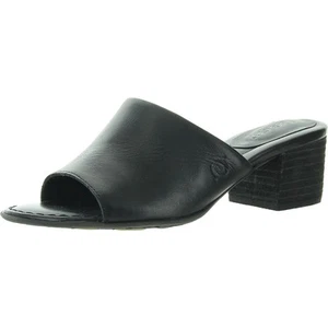 Born Womens Shimmer Leather Slide Sandals BHFO 7390 - Picture 1 of 7
