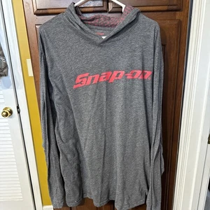 Snap On Tools Hoodie Kapuzen T-Shirt Langarm leicht Herren Gr. 2X dunkelgrau - Bild 1 von 3