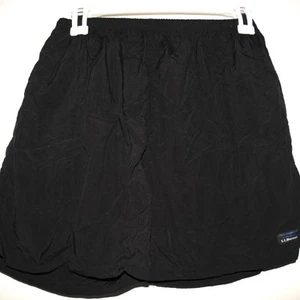 LL Bean Swim Trunks Shorts Bathing Suit Kids L Black Drawstring Pocket Summer - Picture 1 of 4