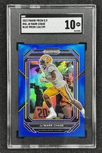 2023 Panini Prizm Draft Picks Ja'Marr Chase Blue Prizm /199 #46 SGC 10 Bengals - Picture 1 of 4