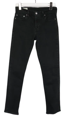 Levi's Lot 511 Premium Big E Vaqueros Hombres W29/L32 Negro Ajustado Cremallera - Imagen 1 de 4