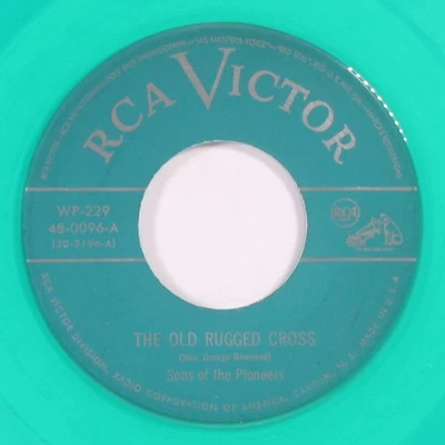 SONS OF THE PIONEERS: the old rugged cross RCA 7" Single 45 RPM - Image 1 of 2