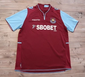 ⚽Macron Home Football Shirt West Ham United Fußball Trikot 2012, Herren `s Größe 2XL - Bild 1 von 18